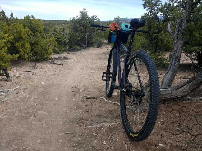 Kona Unit rear view on trail